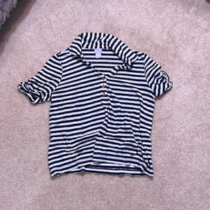 Chicos linen polo like top